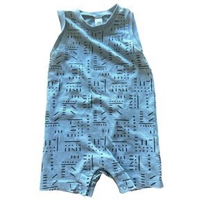PL Baby by Petit Lem Sleeveless Romper Blue, 18 Months, Baby Boys Summer 1 Piece